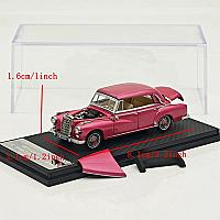 საკოლექციო მანქანა Mortal 1:64 Mercedes-Benz 300D Cabriolet W189 Pink - Thumbnail 2