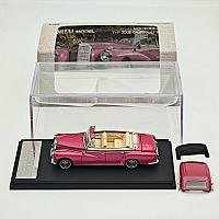 საკოლექციო მანქანა Mortal 1:64 Mercedes-Benz 300D Cabriolet W189 Pink - Thumbnail 3