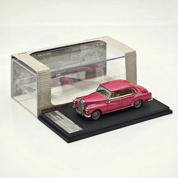 საკოლექციო მანქანა Mortal 1:64 Mercedes-Benz 300D Cabriolet W189 Pink - Image 4