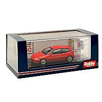 საკოლექციო მანქანა Hobby Japan 1:64 Civic (EG6) Customized Version with Engine Display Red - Thumbnail 5