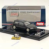 საკოლექციო მანქანა Hobby Japan 1:64 Civic (EG6) Customized Version with Engine Display Black