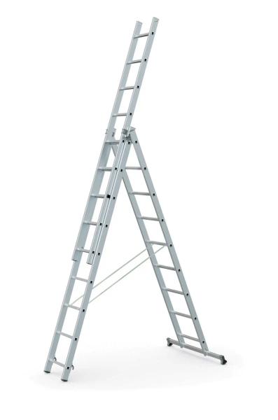 ალუმინის კიბე 3 სექციანი 7მ - Image 1