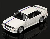 საკოლექციო მანქანა 1:24 Bburago 1988 BMW 3 Series M3 E30 White  - Thumbnail 2