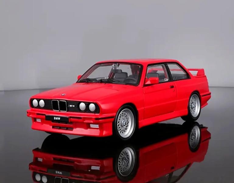 საკოლექციო მანქანა 1:24 Bburago 1988 BMW 3 Series M3 E30 Red - Image 3